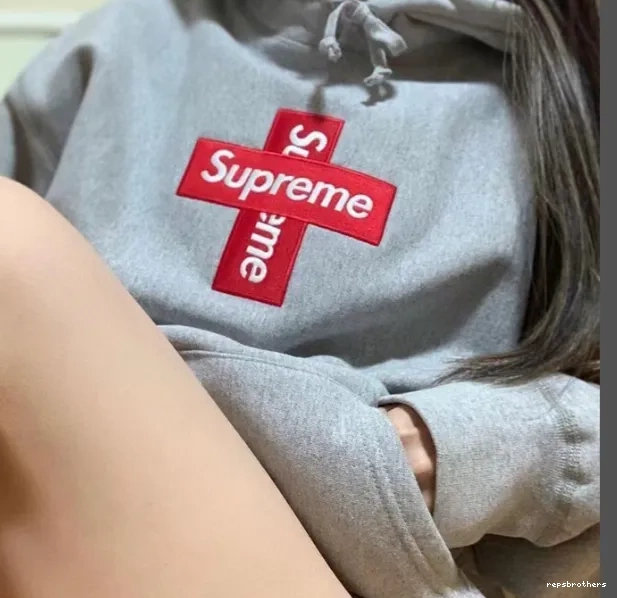 Bogo Black Cross Cross Hoodie Logo M 20FW Box Hooded Velvet L Grey Hoodie with XL S 0803